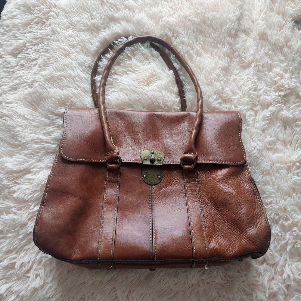 Patricia Nash Brown Leather Tote Bag